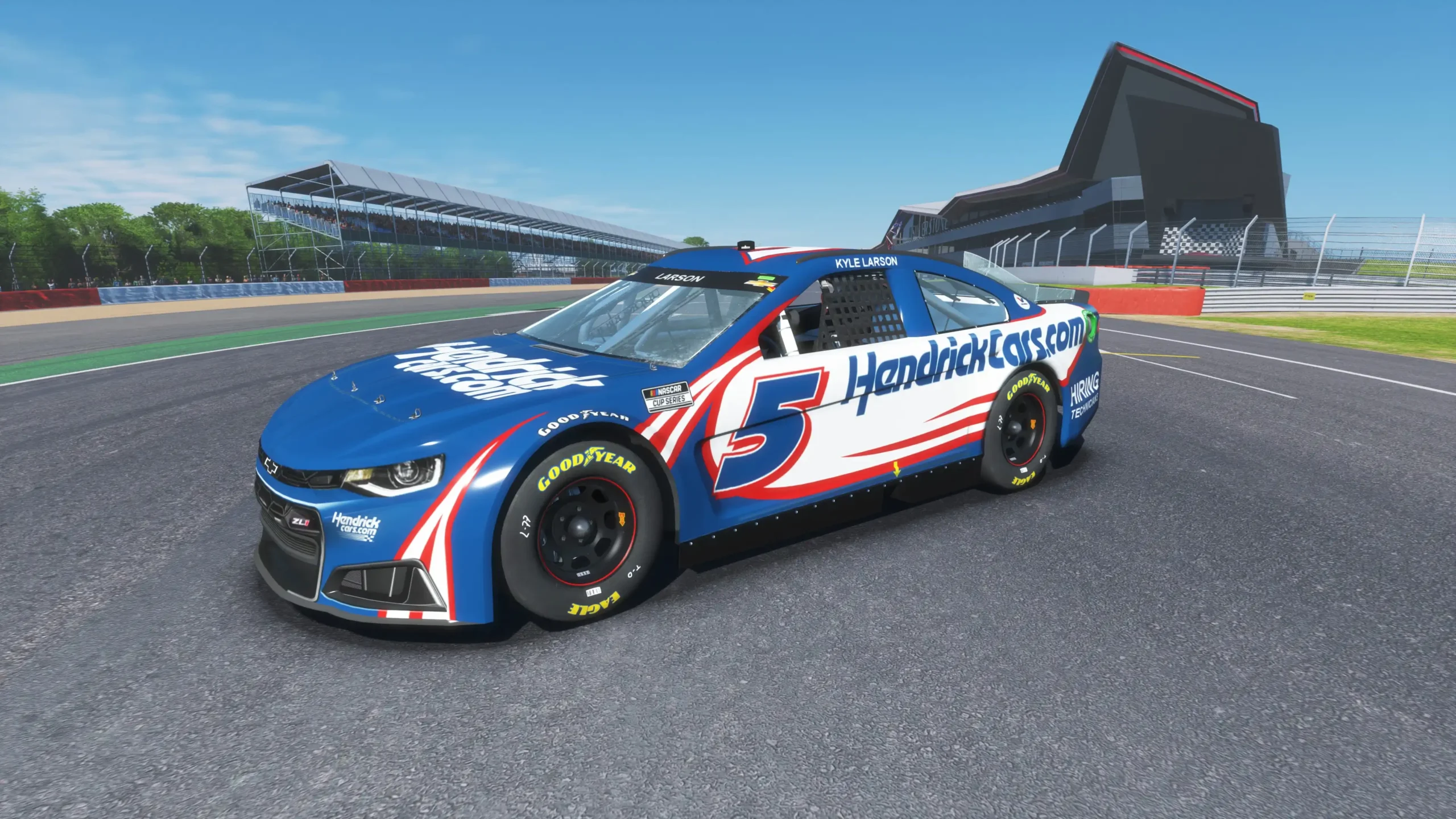 Nascar car in simulator