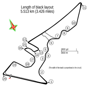 Outline of Circuit of the Americas' track map
