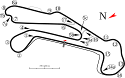 Outline of Barber Motorsports Park Track Map