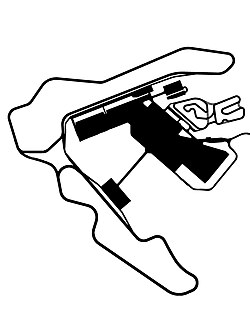 Outline of Pitt Race's track map