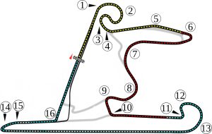 Shanghai International Circuit track map